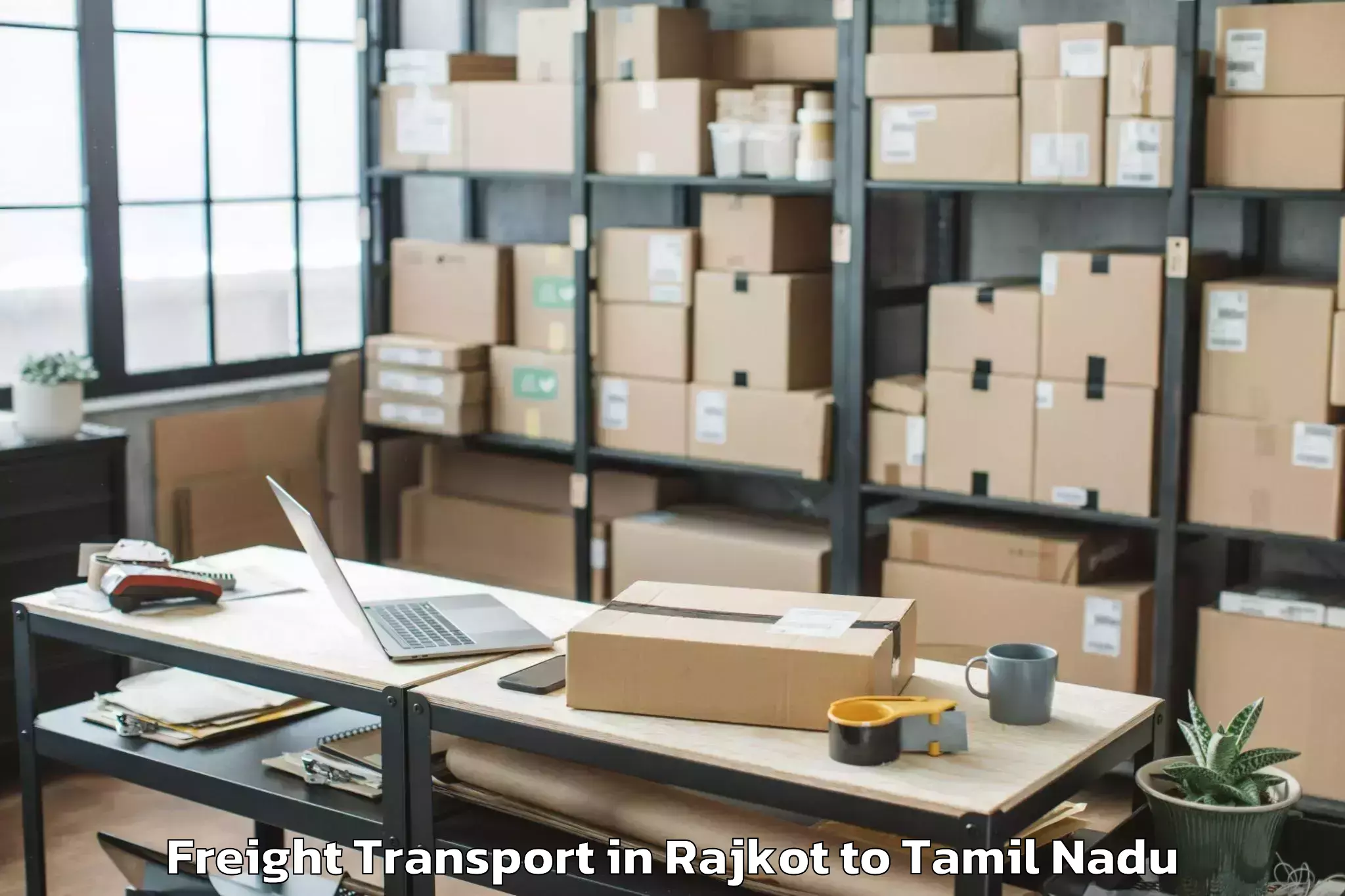 Book Rajkot to Madurai Kamaraj University Mad Freight Transport Online